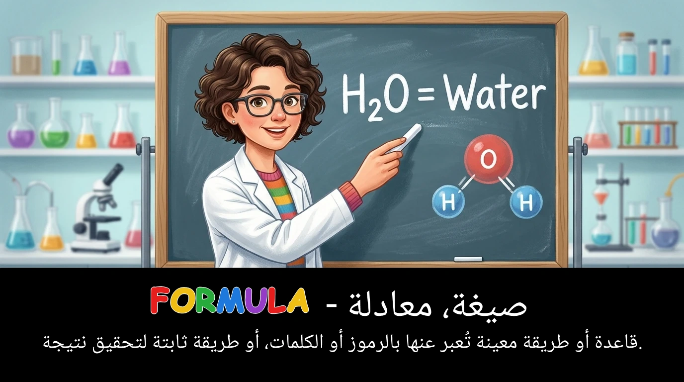Arabic Illustration for formula